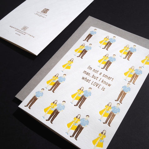 movie love - forrest gump - letterpress love card