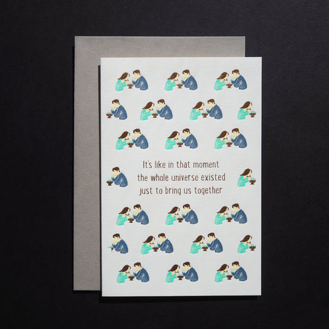 movie love - serendipity - letterpress love card