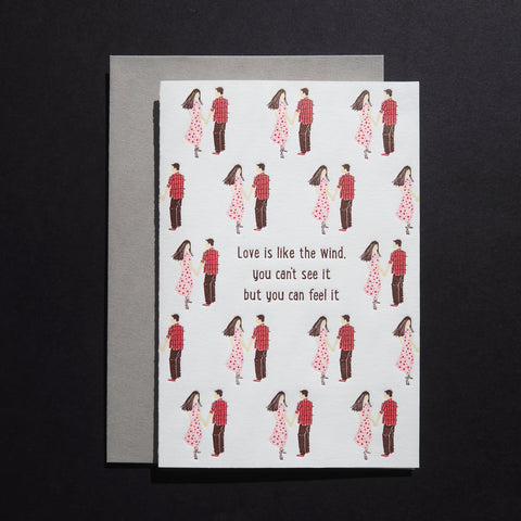 movie love - a walk to remember - letterpress love card