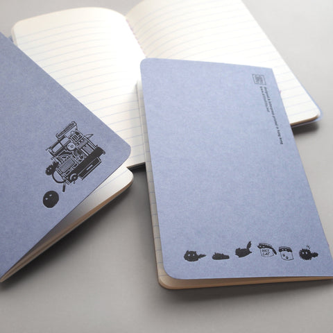 ditto ditto inky cat letterpress cover notebook