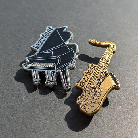 jazz fest limited edition - saxophone enamel pin