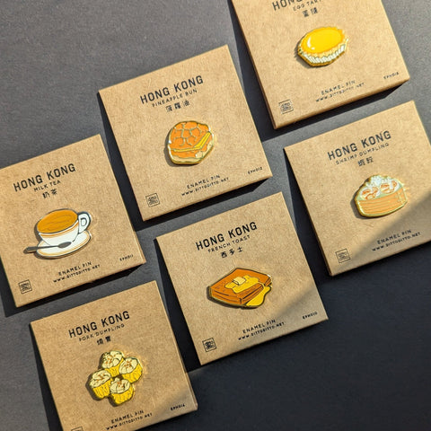 hong kong french toast enamel pin