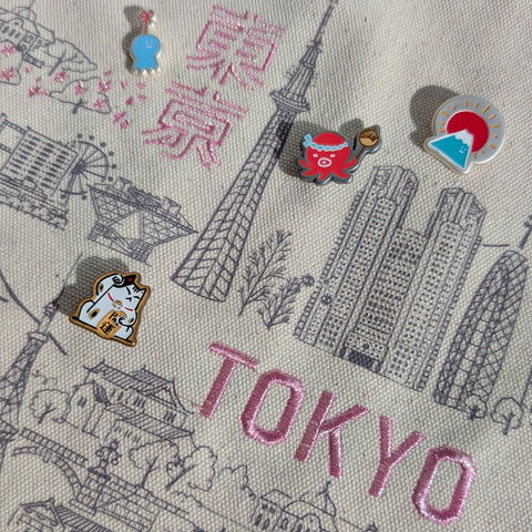 tokyo embroidered tote bag [special price HKD 168, original HKD228]